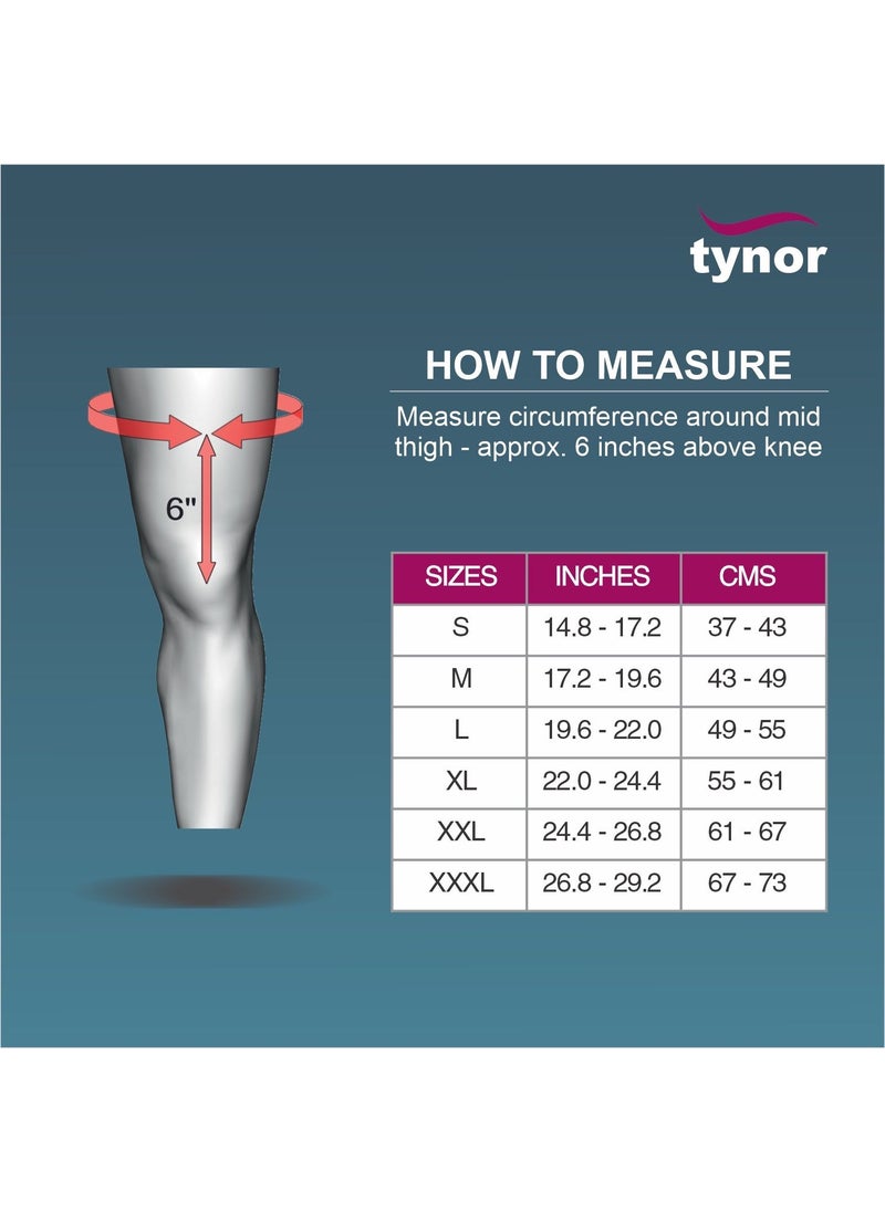 Tynor - Knee Support Hinged (Neoprene) is a versatile knee support which offers the advantage of controlled compression around the knee as well as a rigid side support which is typical of splints - Image 1