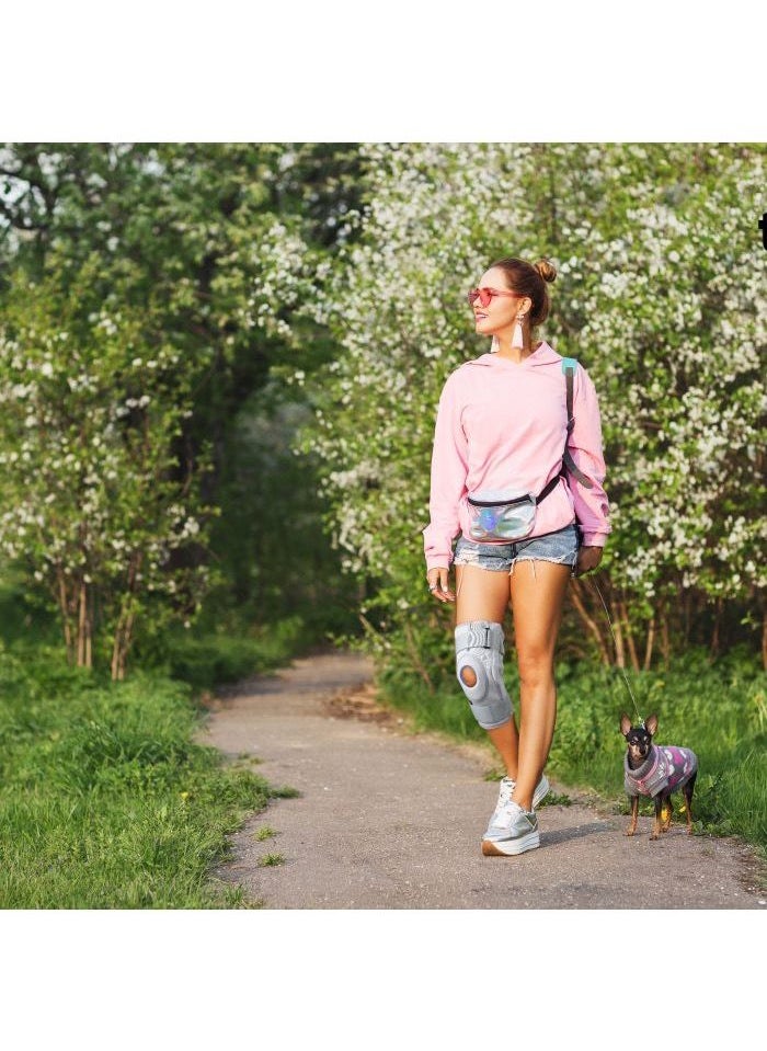 Tynor - Knee Support Hinged (Neoprene) is a versatile knee support which offers the advantage of controlled compression around the knee as well as a rigid side support which is typical of splints - Image 1