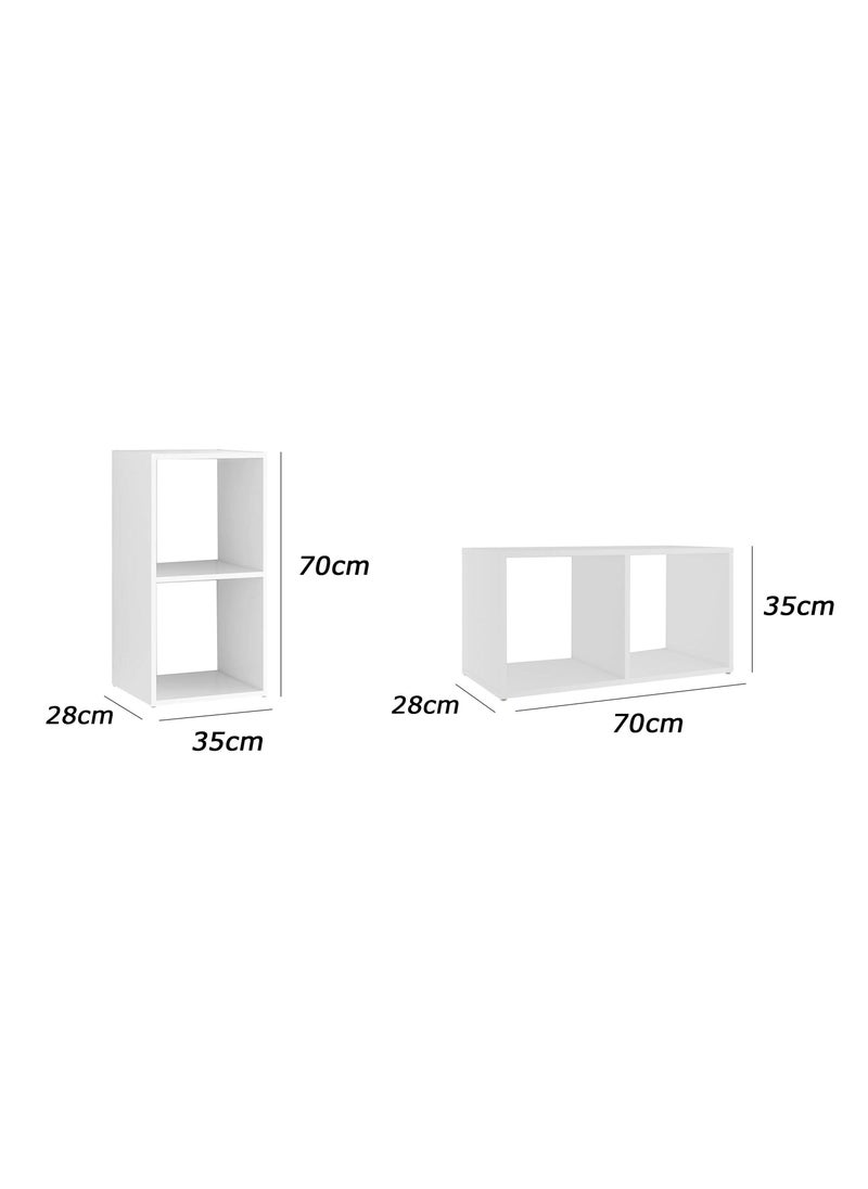 Furniture Store Modern 2-pieceTV unit - Height 35 - Width 70 - Depth 28, from Furniture Store.  - Image 4