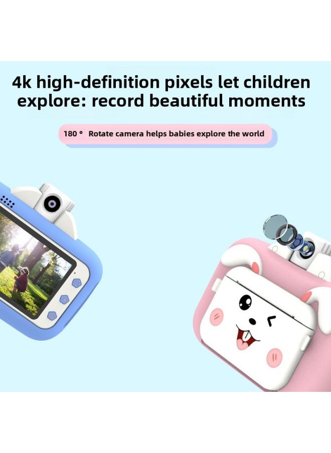 Generic Children's Polonoid Camera Can Take Pictures Can Print Small High-definition Digital Camera Boys And Girls-Color:Light Blue WIFI-no Memory Card  - Image 4