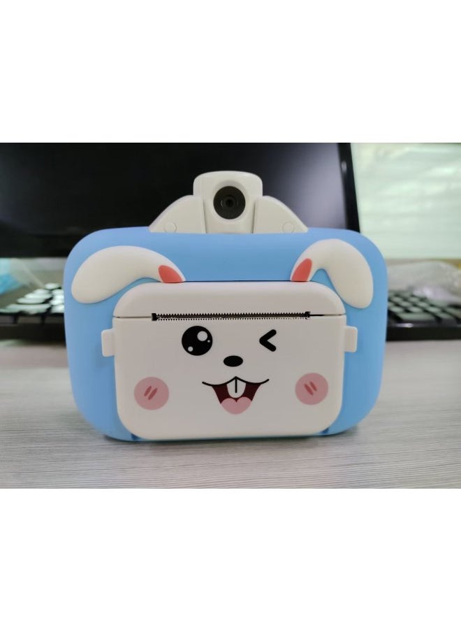 Generic Children's Polonoid Camera Can Take Pictures Can Print Small High-definition Digital Camera Boys And Girls-Color:Light Blue WIFI-no Memory Card  - Image 1