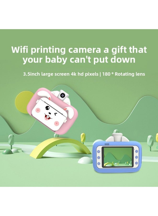Generic Children's Polonoid Camera Can Take Pictures Can Print Small High-definition Digital Camera Boys And Girls-Color:Light Blue WIFI-no Memory Card  - Image 2