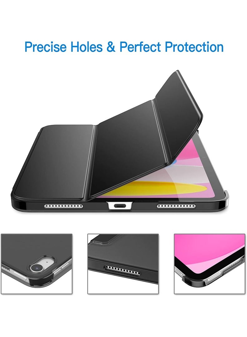 Theodor Protective Flip Case For Apple iPad 10th Generation With Trifold Stand Auto Wake Sleep Shockproof Cover - Image 3