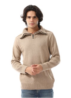 Andora Upper Zipper Through Long Sleeves Pullover  - Image 1