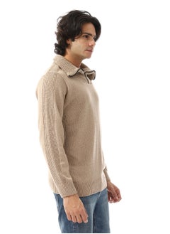 Andora Upper Zipper Through Long Sleeves Pullover  - Image 2