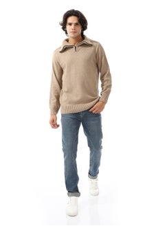 Andora Upper Zipper Through Long Sleeves Pullover  - Image 5