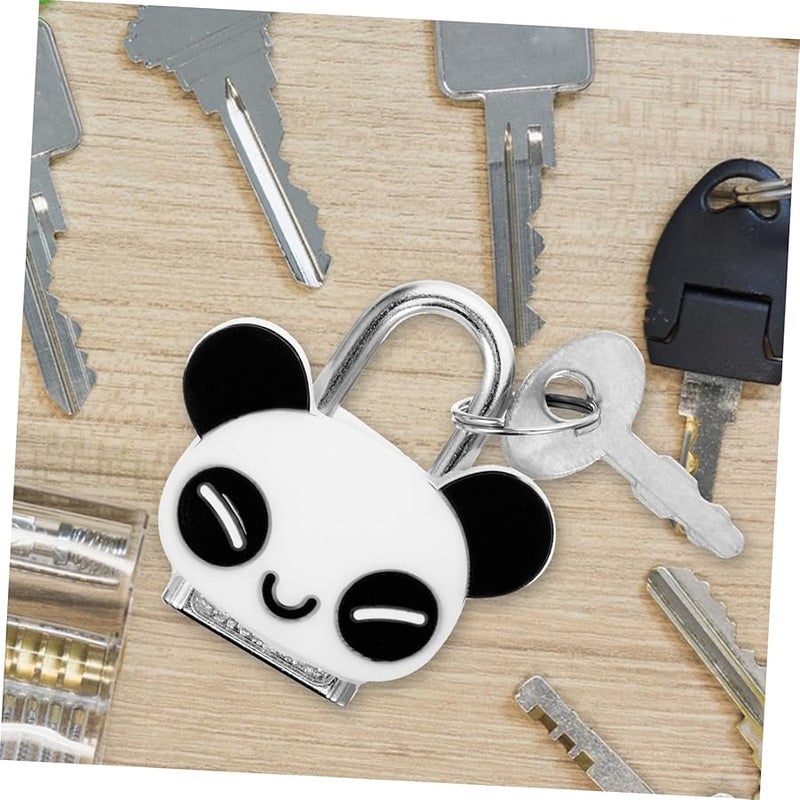 قفل حقيبة الباندا مع مفتاح، قفل أمتعة كرتوني خفيف الوزن لحقائب الظهر وخزائن الصالات الرياضية - Image 5