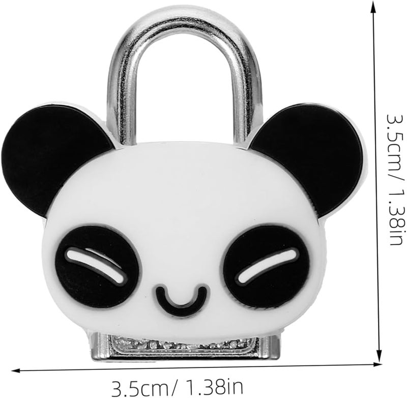 قفل حقيبة الباندا مع مفتاح، قفل أمتعة كرتوني خفيف الوزن لحقائب الظهر وخزائن الصالات الرياضية - Image 3