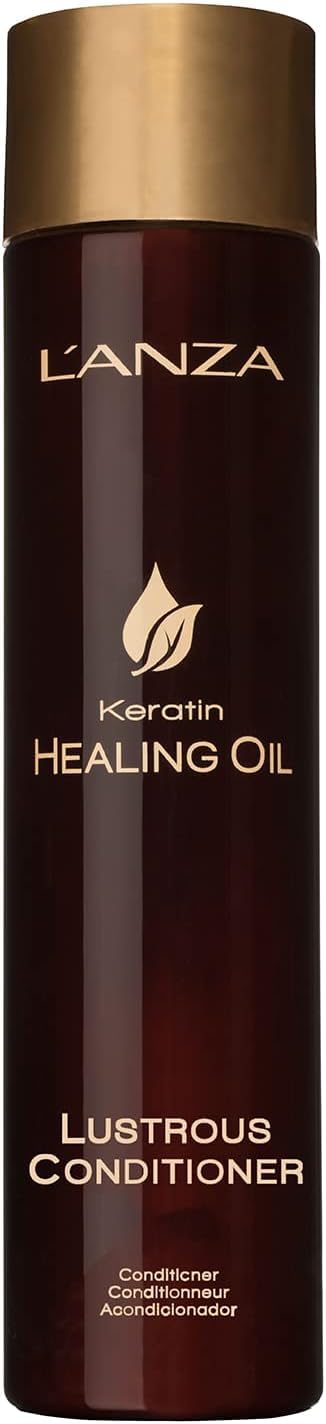 LANZA L'ANZA Keratin Healing Oil Lustrous Conditioner, Deep Conditioner for Dry Damaged Hair, Boosts Shine, Strength and Hair Health, Repair Damage and Prevent Frizz, Sulfate Free, Cruelty Free (8.5 Fl Oz) - Image 1