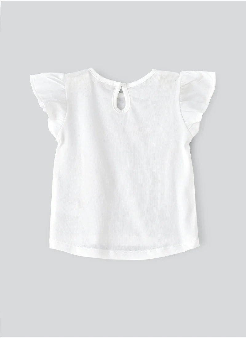 جيلين Sunshine Squad: Girls' Comfy Cotton Tees Playful Prints & Summer Fun