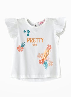 Sunshine Squad: Girls' Comfy Cotton Tees Playful Prints & Summer Fun