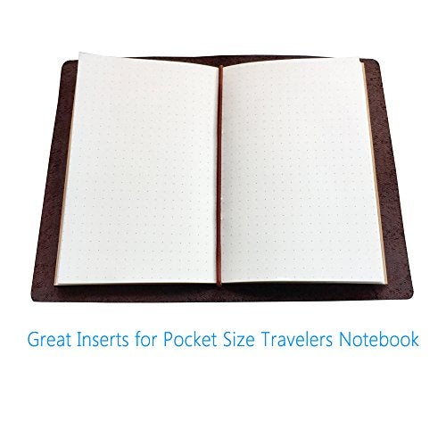 newestor Dotted Notebook Journal, Pocket 3.5 x 5.5 Memo Book - Thick Dot Grid Paper - Total 96 Sheets / 192 Pages - Image 5