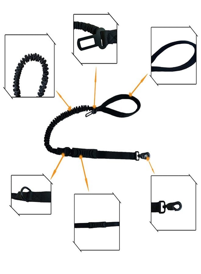 Magik 2-4 Pc Leash Tactical K9 Large Dog Heavy Duty Coupler Retractable Nylon Rope (Black+Khaki, 2 Pack(1 Ea)) - Image 3