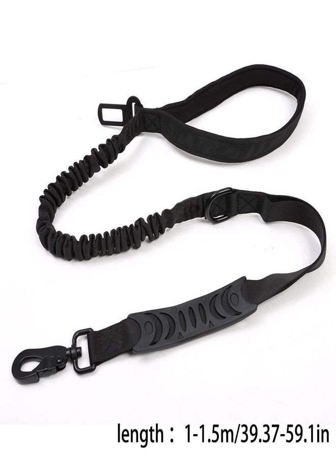 Magik 2-4 Pc Leash Tactical K9 Large Dog Heavy Duty Coupler Retractable Nylon Rope (Black+Khaki, 2 Pack(1 Ea)) - Image 2