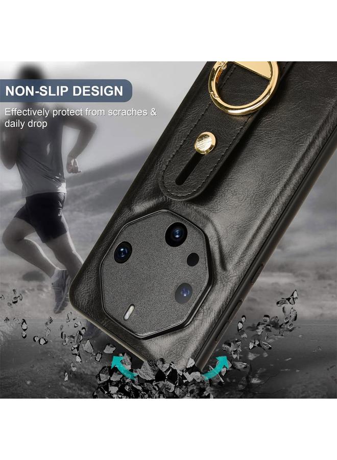 S-TOP Case For Huawei Mate 60 RS Ultimate Wristband Leather Back Phone Case - Image 4