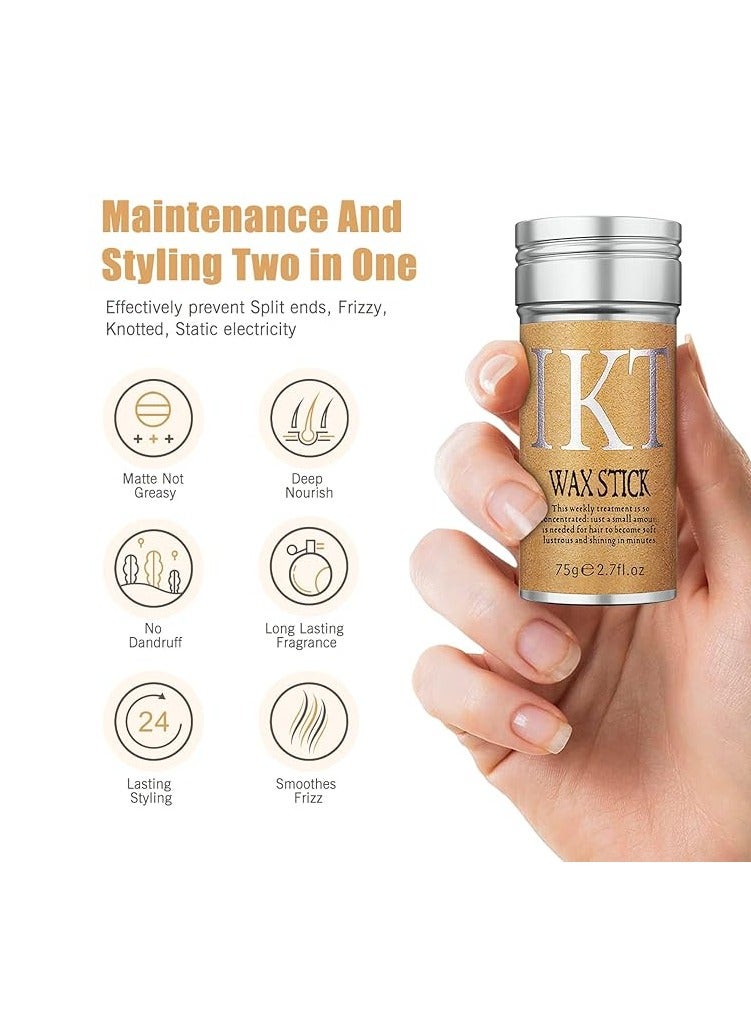 IKT Hair Styling Wax Stick for Smooth Wigs, Non-Greasy Styling Solution for Flyaways, Edges, and Frizz - 75g e 2.7 fl.oz - Image 2