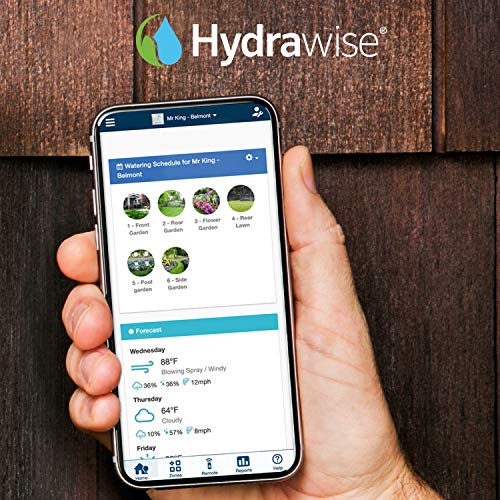 HUNTER وحدة تحكم الري الذكية هانتر هايدراوايز HPC400 مع واي فاي للتحكم في الحدائق والمروج، 4 مناطق، قابلة للتوسيع حتى 16 منطقة، تعتمد على الطقس، نظام رشاشات يتحكم فيه التطبيق - Image 5