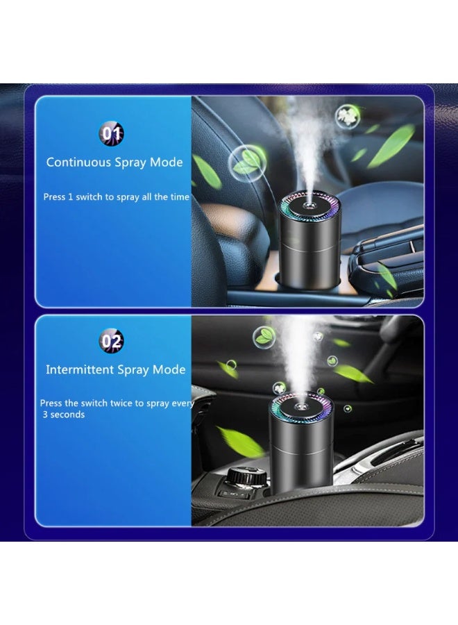 Car Diffuser Humidifier With Colorful LED Light, 260ml USB Mini Humidifier For Car, Office And Bedroom, Essential Oil Diffuser With Auto Shut Off, Quiet Ultrasonic Mist Technology And Dual Spray Modes - Image 4