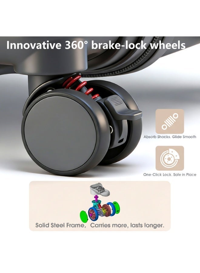 LIGHTGO 7655 PC Suitcase check in luggage 28 inch with Expandable with TSA travel spinner case - Image 2