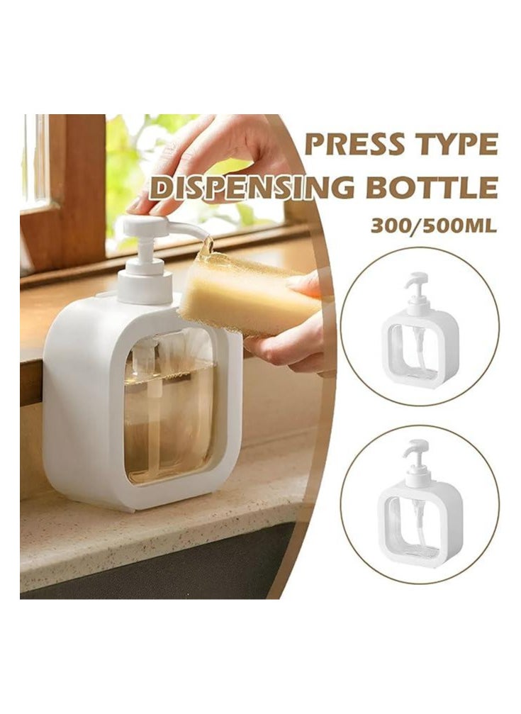 Generic 500ml Foaming Pump Soap Bottle, Body Milk Squeeze Bottle, Shower Gel Bottle, Soap Shampoo Lotion Dispenser, Hand Soap Bottle Dispenser, white  - Image 4