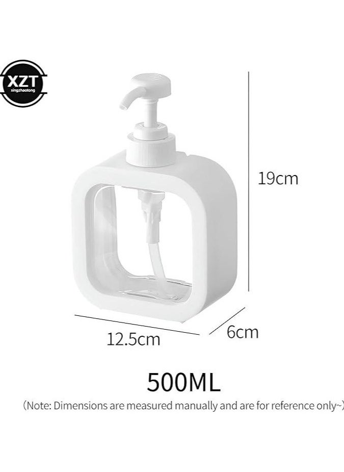Generic 500ml Foaming Pump Soap Bottle, Body Milk Squeeze Bottle, Shower Gel Bottle, Soap Shampoo Lotion Dispenser, Hand Soap Bottle Dispenser, white  - Image 5