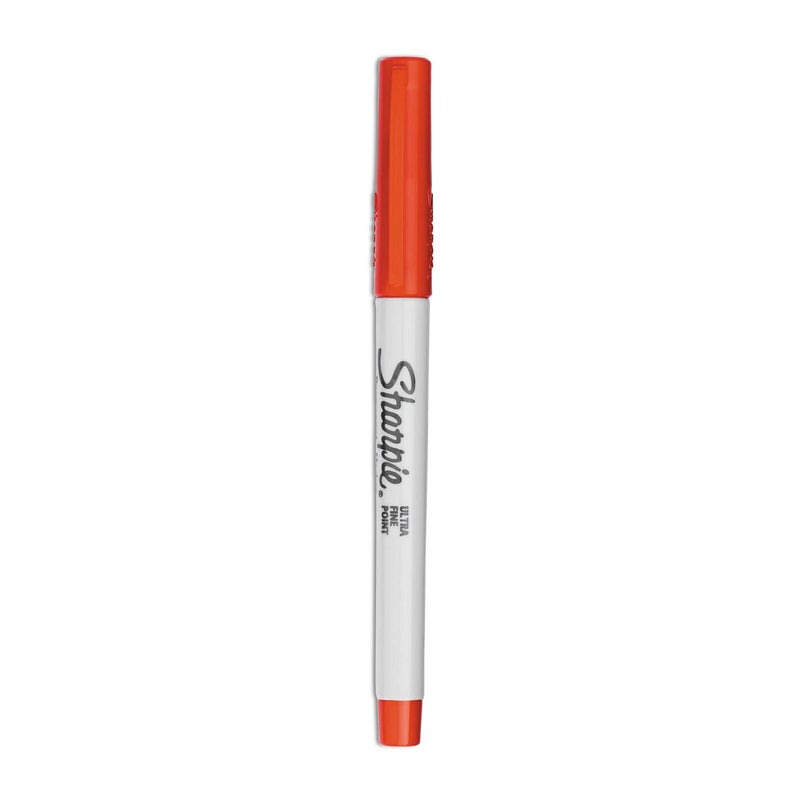 Sharpie Permanent Markers, Ultra Fine Point, Red, 12 Count - Home, Office, School, Classroom, Teacher Supplies - Image 4