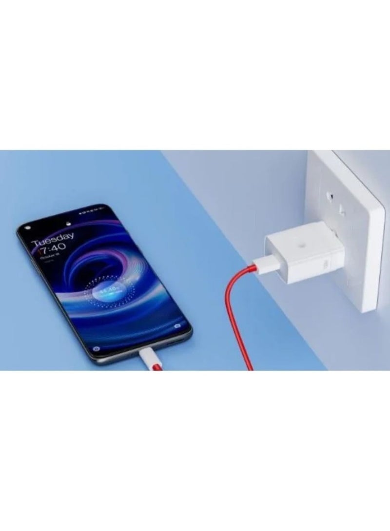 وان بلس وان شاحن Supervooc بقوة 100 واط لهواتف OnePlus 12/11 و10T، بديل لشاحن Warp مع كابل شحن Warp USB-C بطول 1 متر، شاحن جداري USB، محول طاقة بريطاني لهواتف Nord 2T CE و3 Lite و10 Pro و9 Pro و8T - Image 4