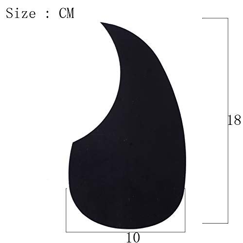 Mozart Black Anti-Scratch Pickguard Sticker For Acoustic Guitar - Image 2