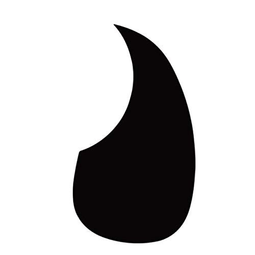 Mozart Black Anti-Scratch Pickguard Sticker For Acoustic Guitar - Image 1