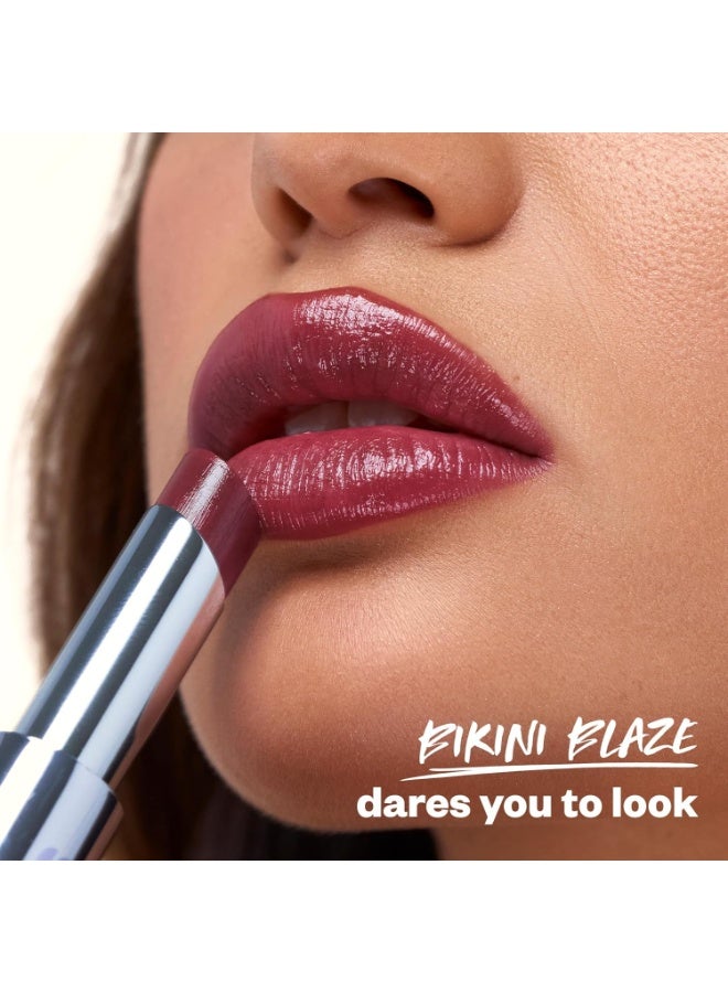 Kosas Wet Stick Hydrating & Shiny Lipstick – Soothes, Softens, and Hydrates Lips – Bikini Blaze - Image 3