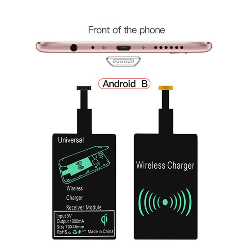 Factory wholesale wireless charging receiver patch for Apple Android Type-c mobile phone wireless charging receiver Type C - Image 3