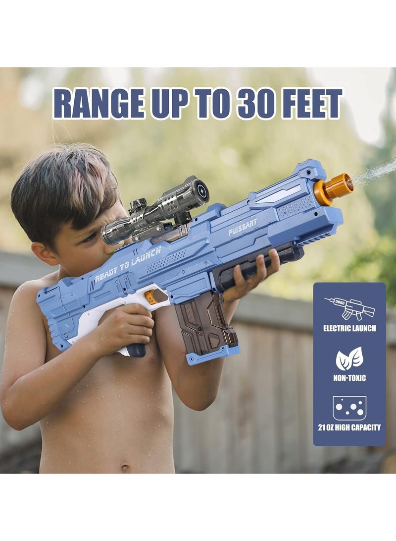 AUTOYSUR Electric Water Guns for Adults Kids,Long Distance Automatic Squirt Gun Up to 32 FT Range with Magnifying Lens,Summer Outdoor Beach and Pool Party Toy - Image 3