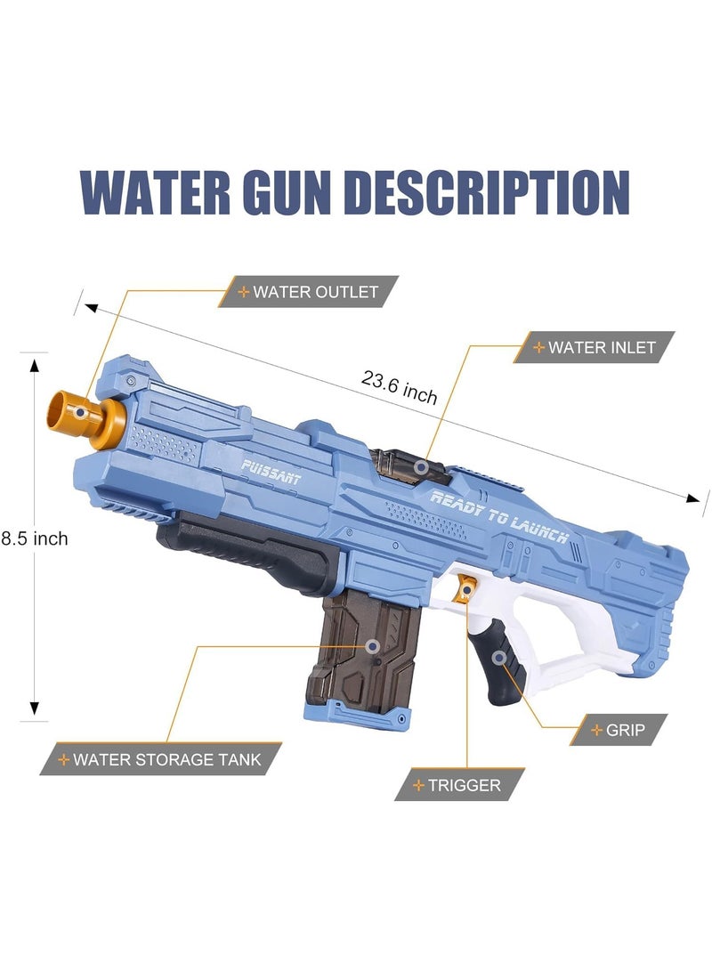 AUTOYSUR Electric Water Guns for Adults Kids,Long Distance Automatic Squirt Gun Up to 32 FT Range with Magnifying Lens,Summer Outdoor Beach and Pool Party Toy - Image 4