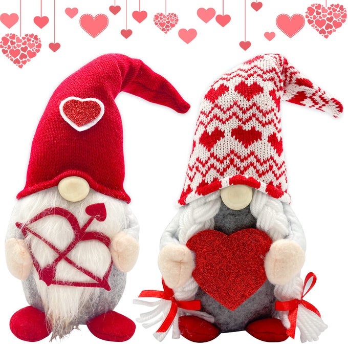 Valentines Day Decor Valentines Day Decorations Valentines Day Gifts for Her Wife Teacher Girls Him Wedding for Women Valentines Day Couple Plush Gnomes Decorations for Home