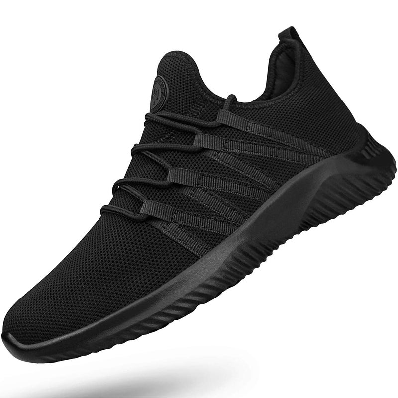 Feethit Mens Slip On Running Shoes Breathable Lightweight Comfortable Fashion Non Slip Sneakers for Men New Black05 Size 10