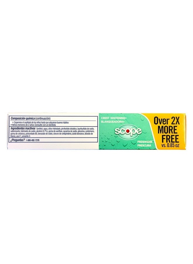 Crest - Complete Multi-Benefit Whitening + Scope Minty Fresh Flavor Toothpaste 2.7 Oz, Pack Of 3 - Image 1