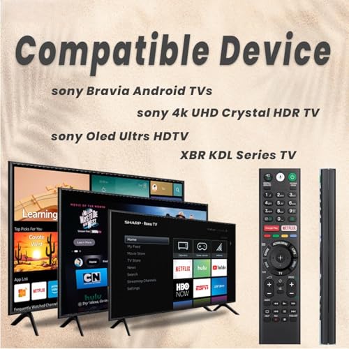 KPDP Original Voice Replacement Remote Compatible for Sony-TVs and Bravia-TV - Compatible with All Sony 4K UHD LED LCD HD Smart TV - Image 5