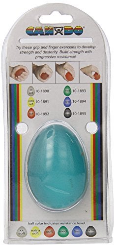 Cando 10-1894 Blue Cylindrical Hand Exercise Ball, Heavy Resistance, Large - Image 2