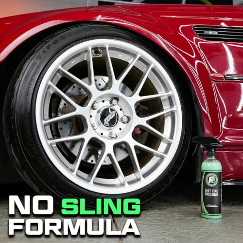 ExoForma Wet Tire Dressing Spray - Extremely High Shine Tire Dressing for That Wet Look - No Sling, Non-Greasy Silicone Formula with UV Protection - Easy to Apply, Minimal Cure Time - 16 fl oz, 2 Pack - Image 3