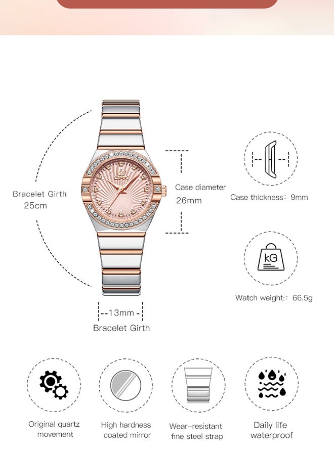 OPK Fashion Business Ladies Watch Waterproof Luminous Quartz Watch 6042 - Image 4