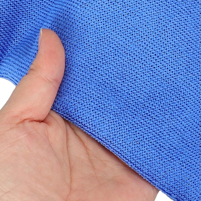 6pcs Microfiber Car Care Towels Soft Absorbent Car Drying Cloths 30x60cm Blue Edged Window Glass Polishing Rags for Auto Detailing - Image 5