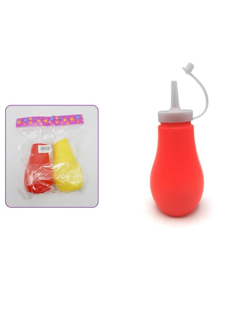 PARTY FUN Plastic Sauce Bottle 2Pcs/Set - Image 1
