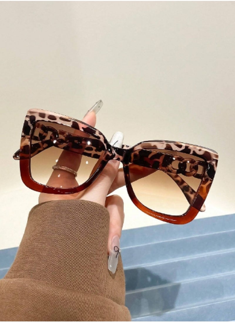 1pc Fashionable Women Bohemian Style Leopard Print Cat Eye Fashion Glasses Suitable For Daily Wear Beach Accessories For Women Glasses Shades Basics Fall Winter Women Outfits Clothes Business Casual Gifts Leopard - pzsku/Z3FBA548802515E3DB51CZ/45/_/1740679453/9758a549-2575-47e6-af3e-4abc9a069f62