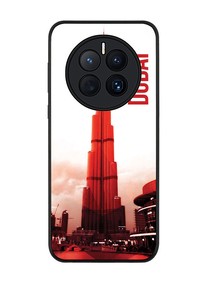 Stylizedd Rugged Black edge case for Huawei Mate 50 Slim fit Soft Case Flexible Rubber Edges Anti Drop TPU Gel Thin Cover - Dubai - The Burj - Image 1