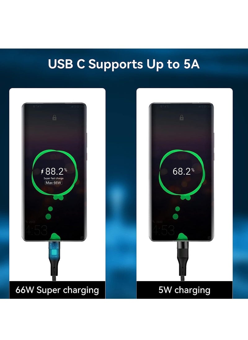 Raxoom كابل شحن متعدد 3 في 1، كابل شحن USB A إلى Lightning/Type C/Micro USB متوافق مع iPhone و iPad و Samsung Galaxy و Huawei و LG و Sony و HTC و OnePlus - Image 5