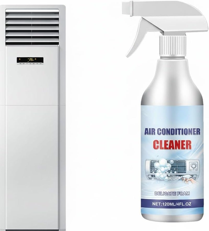 120ML Air Conditioner Foaming Cleaner- Air Conditioner Foam Coil Cleaner, Air Filters Bubble Cleaner Spray, No Rinse Evaporator & Condenser Coil Cleaning Deodorizer, No Washing Air Conditioner - Image 1