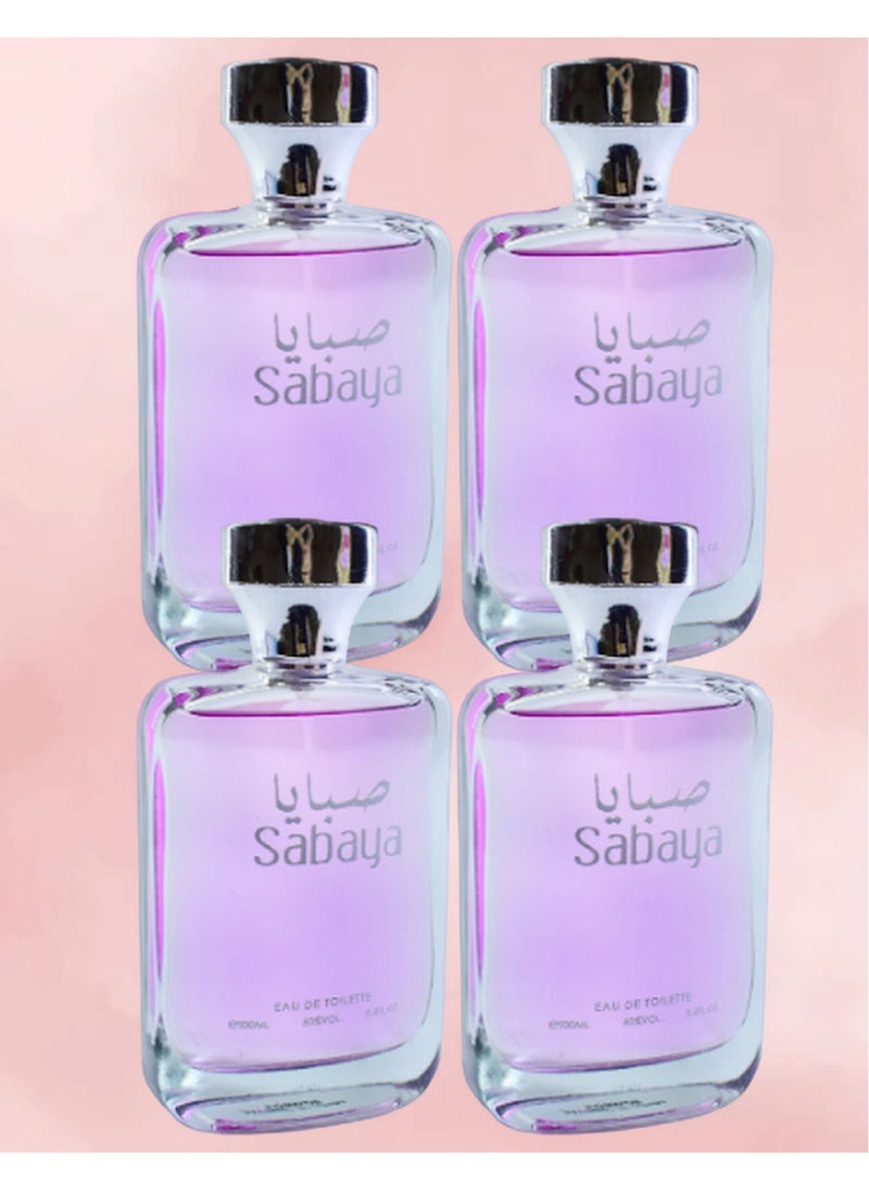 صبايا 4 قطع عطر صبايا 100 مل EDT - Image 1