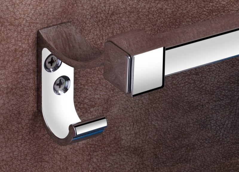 iSTAR Stainless Steel 24 Inch Towel Rod/Towel Rack for Bathroom/Towel Bar/Towel Hanger/Towel Stand/Bathroom Accessories-Square (Chrome Finish) Made in India - Image 3