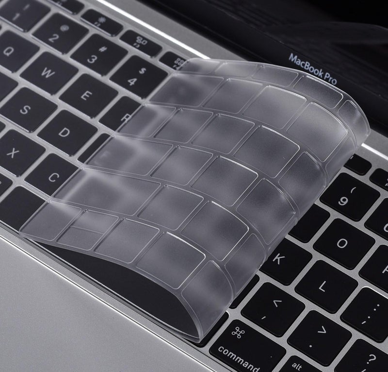 FUNI Ultra Thin TPU Keyboard Cover, compatible with MacBook Air 13 Inch 2023 2022 2021 2020 Model: A2337/A2179, UAE Layout Keyboard Protector Protective Skin, Transparent/Clean - Image 2