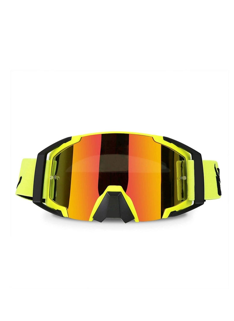Generic - Motocross Goggles, ATV Motorcycle Goggles, UV400 Ski Goggles, Anti-Slip Strap Nose Cover, Fit Glasses Helmet, for Men Women Youth Adult - Image 1
